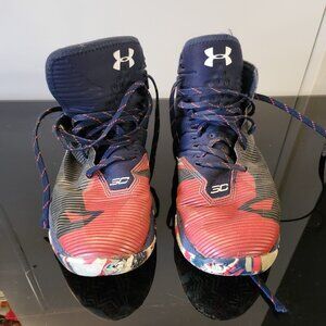 Under Armour Curry Kids Basketball Shoes Navy/Red